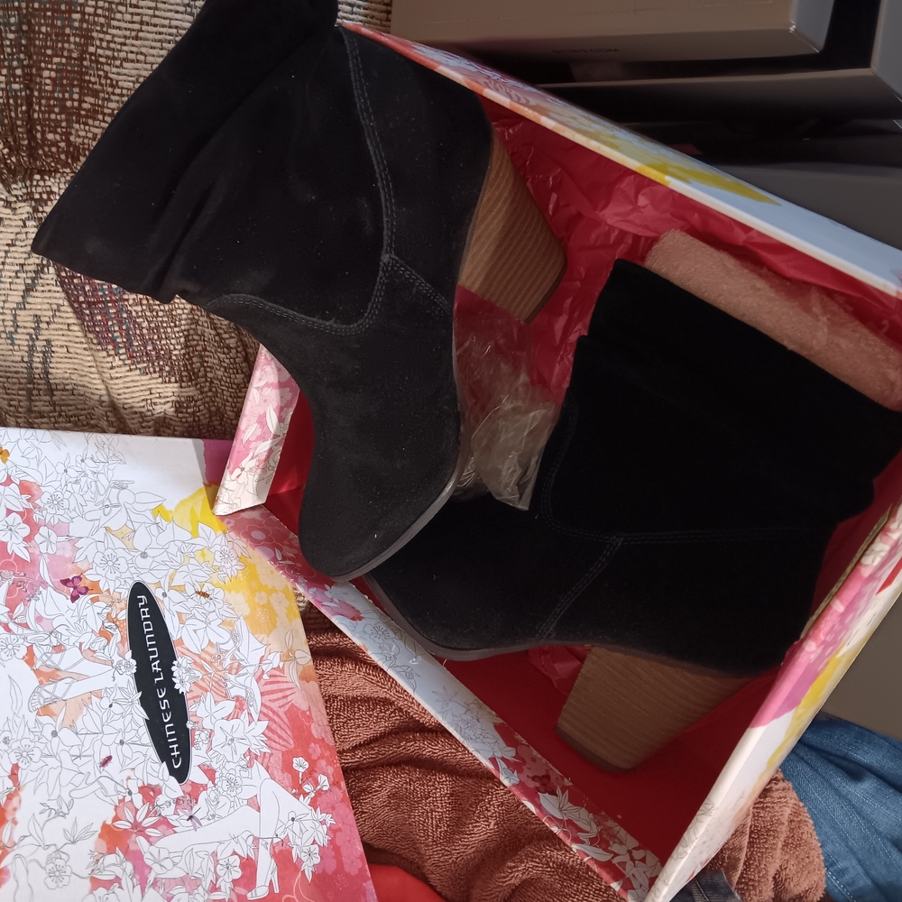 Chinese Laundry Black Ankle Boots